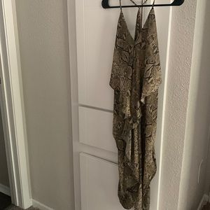 Float snake print dress